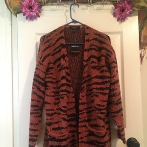 Tiger Striped Cardigan